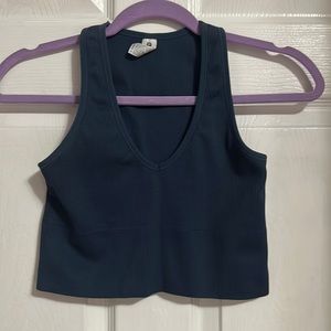 Navy blue crop top